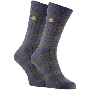 Men's Classic Striped Wool Socks - Warm, Durable, and Stylish